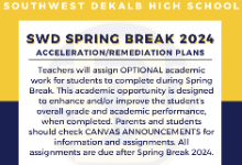 Spring Break Remediation and Acceleration Plans