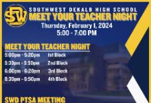 Panther parents, we need you! Join us for Meet Your Teacher Night!