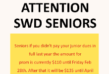 SWD Prom Dues Information